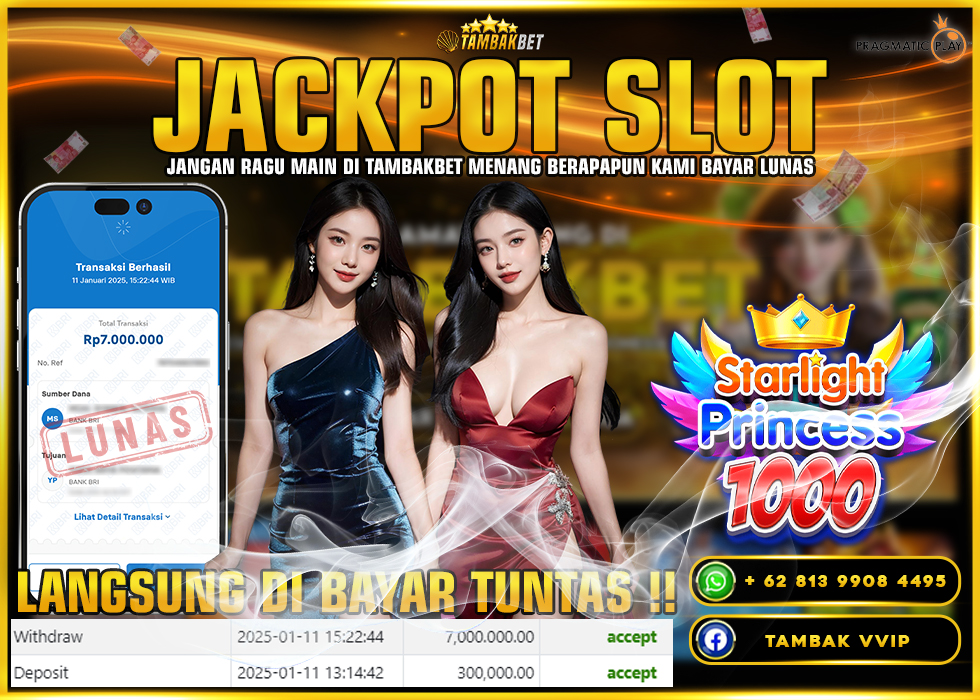 BUKTI JACKPOT SLOT STARLIGHT PRINCES 1000 TAMBAKBET